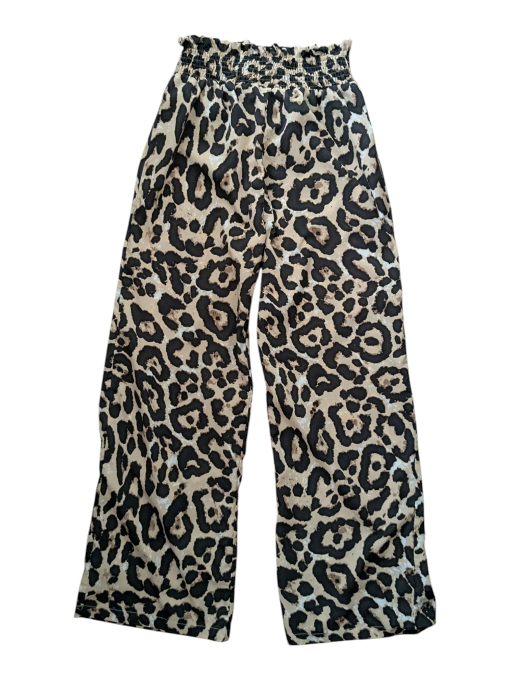 Shein Leopard Print Wide-Leg Airy Lounge Pants M